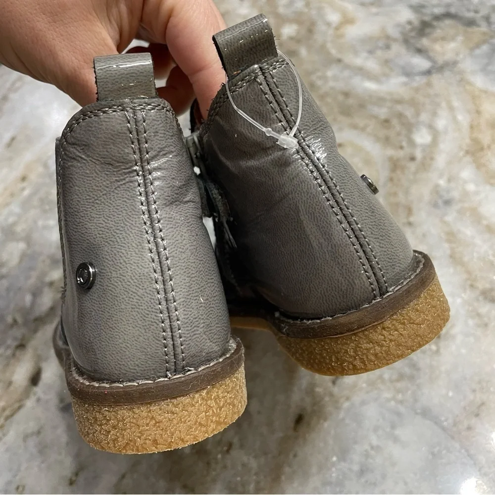 New Kids Naturino Arthur Chelsea Shiny Leather Boots